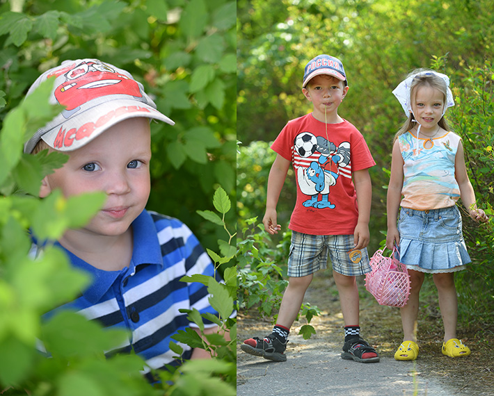 уличная съемка в детском саду